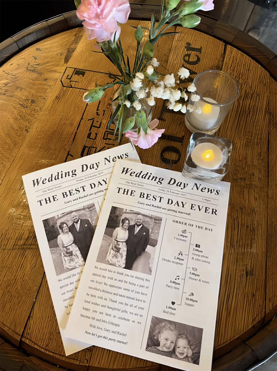 Wedding newspapers
